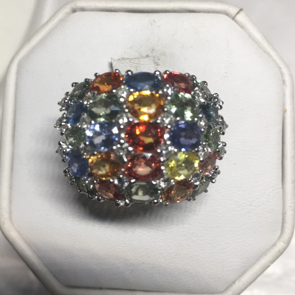 18k White Gold Diamonds Ring